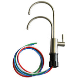 AlkaViva Double-Spouted Faucet Under-Sink Conversion Kit for H2 Series Alkaline Water Ionizers