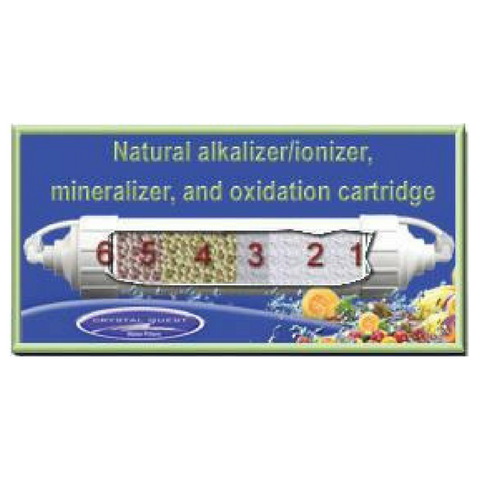 Crystal Quest Natural Alkaline Ionizer, Mineralizer and Oxidation Inline Cartridge (CQE-RC-04054) - Purely Water Supply