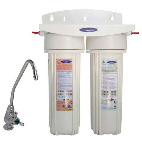 Crystal Quest Smart Double Cartridge Lead Removal Under-Sink Water Filter System (CQE-US-00336) - Purely Water Supply